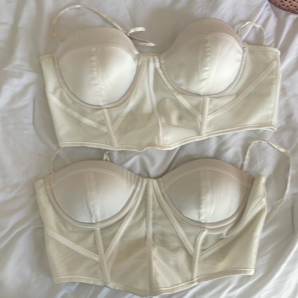 Oh Polly Please Me Underwire Corset Top in White - Picture 3 of 8